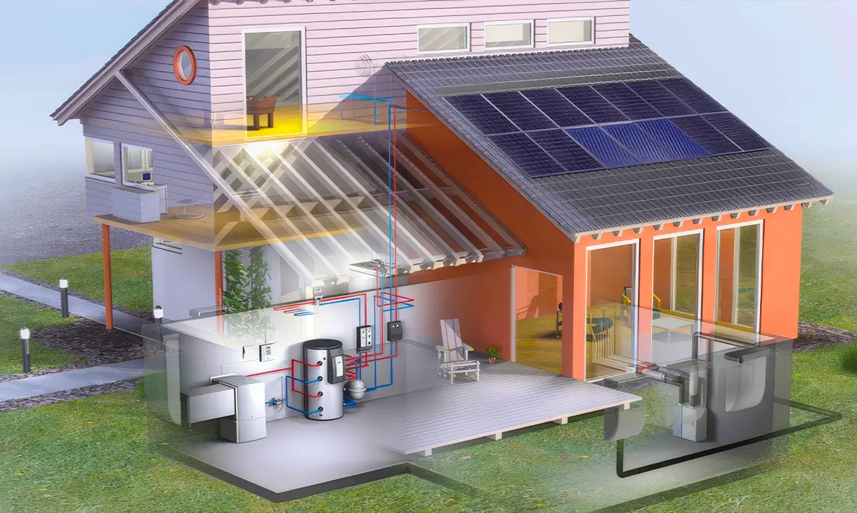 pompa di calore e impianto fotovoltaico